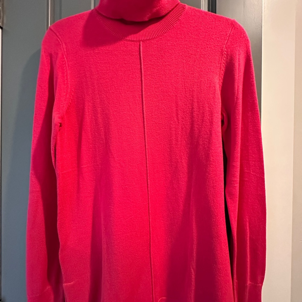 LOFT Pink Turtleneck Sweater – XS